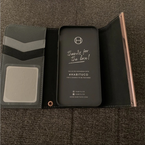 Habitu Eris Tri-fold Wallet Case For IPhone 11 Pro / X / XS NEW! NO WRIST STRAP - Picture 2 of 3